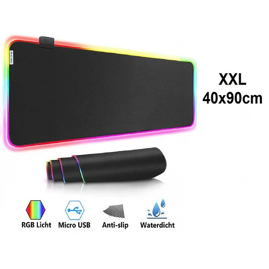 Mouse Pad Gamer Rgb 90x40 cm